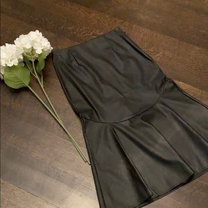 ASOS faux leather skirt.